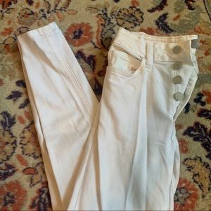 Just USA white skinny jeans
